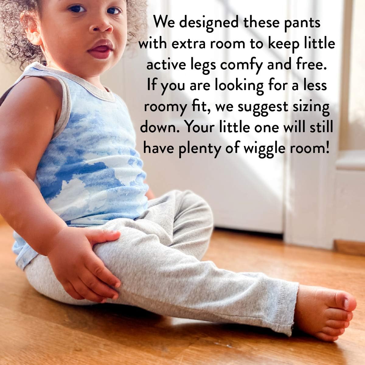 HonestBaby Baby 4-Pack Organic Cotton Cuff-Less Harem Pants: Clothing