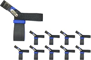 Ode To Earth Adjustable Anti Static ESD Reusable Foot Heel Straps, 1M Ohm, (Pack of 10), for Grounding, Removing Static, Protecting Electronics (10)