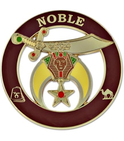 Emblema Logo Mason Shriner Masonic Auto Emblem - [azul Y Do | Cuotas Sin Interés - Foto 8