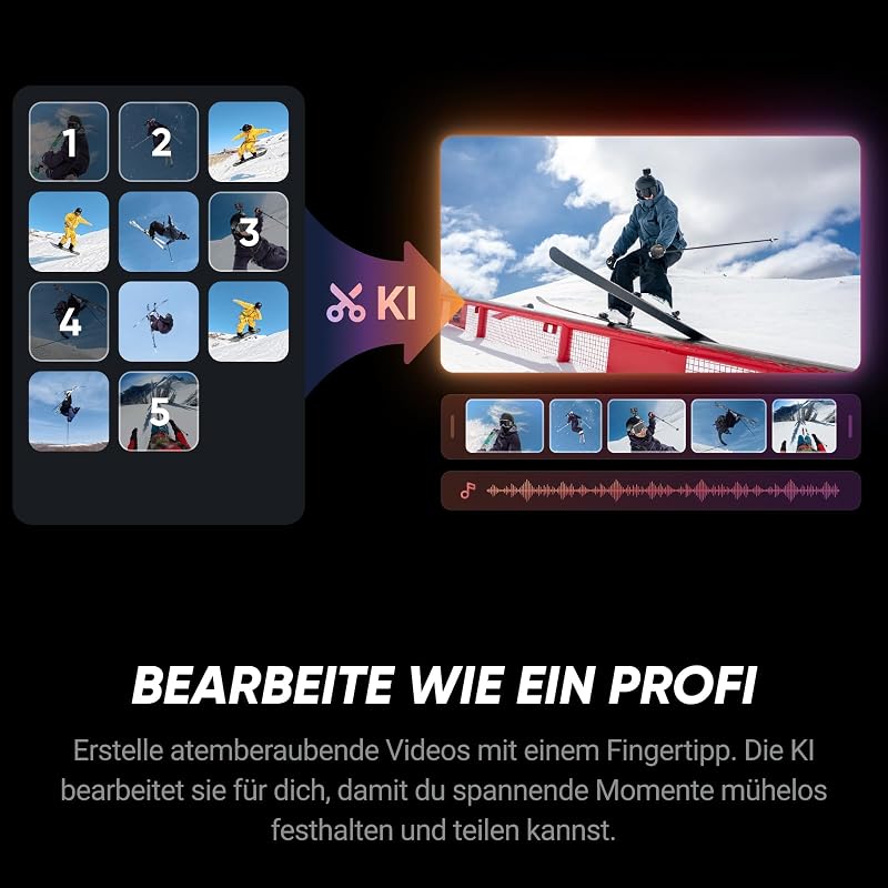Ace Pro 2 Nachtschwarz - 8K Action-Cam mit Leica Objektiv