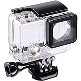 Suptig Replacement Waterproof Case Protective Housing for GoPro Hero 4, Hero 3+, Hero 3 Accessories Action Camera for Underwater Use - Water Resistant up to 147ft (45m)