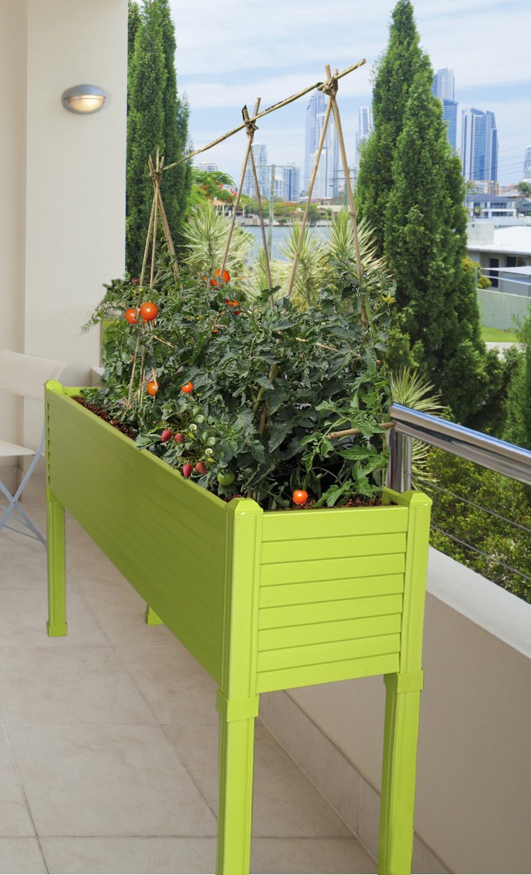 Huerto urbano GREENLAND especial balcón. 120x32x75 cm. Color ...