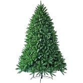 DORTALA 6FT Artificial Pencil Christmas Tree - 220 PVC Branch Tips, Unlit, With Metal Stand, Green - View #6