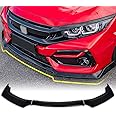 ARCHAIC Front Spoiler for Honda Civic 2016-2022, Bumper Lip Chin Spoiler for Civic Hatchback/Sedan/Coupe/Type R FK7 FK8 Si, Front Splitter (Black)