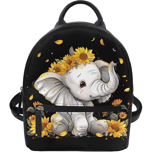Elefant Vintage black nylon mini backpack Elefant Vintage black nylon mini backpack main image 4