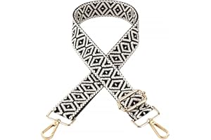 HUANLANG Purse Straps Replacement Crossbody Bag Strap Fashion Adjustable Guitar Strap for Women Trendy Wide Handbag Straps