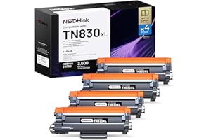 NSDHInk (with Chip) TN830XL TN-830XL Toner Cartridges Compatible Replacement for Brotner TN830XL TN830 XL Black Toner for HL-
