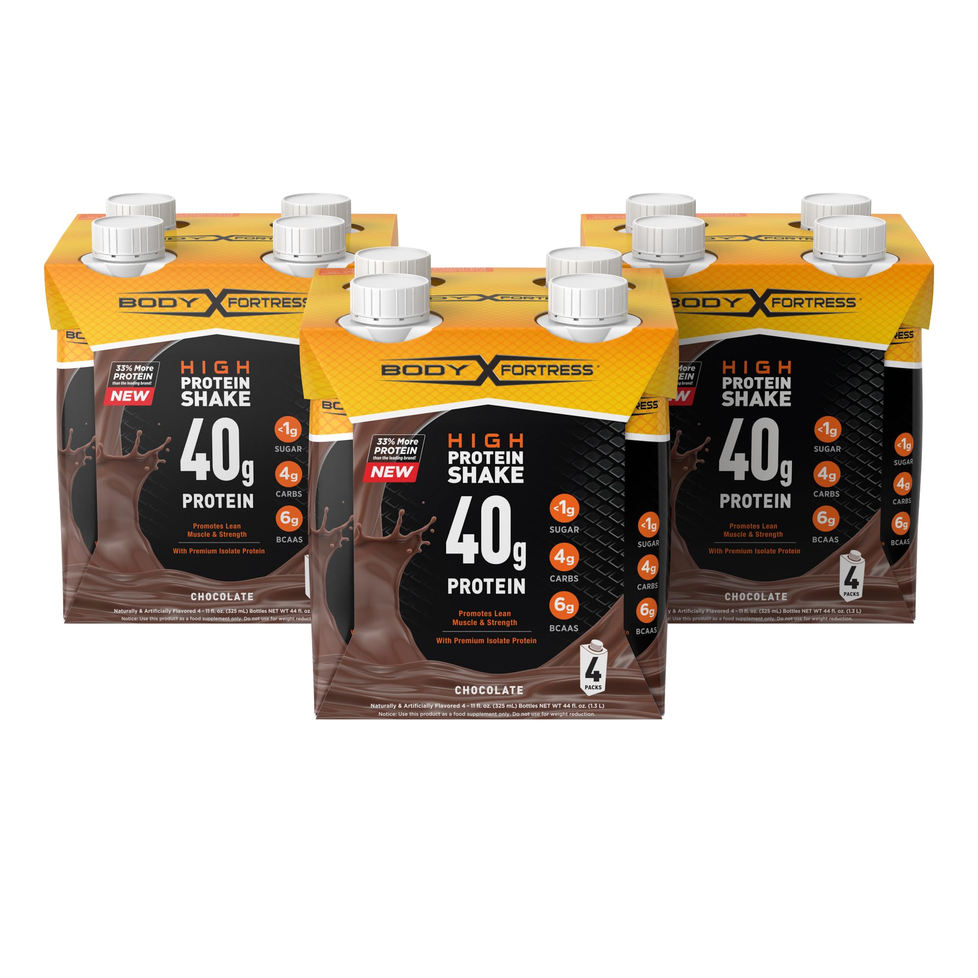 Bodyform Shake Mua Body Fortress Ready to Drink Protein Shake, 40g of Protein ...