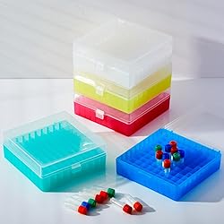 Kingdder 10 Pack 100 Well Centrifuge Tube Cryogenic