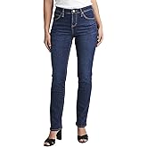 Ruby Mid Rise Straight Leg Jeans in Black