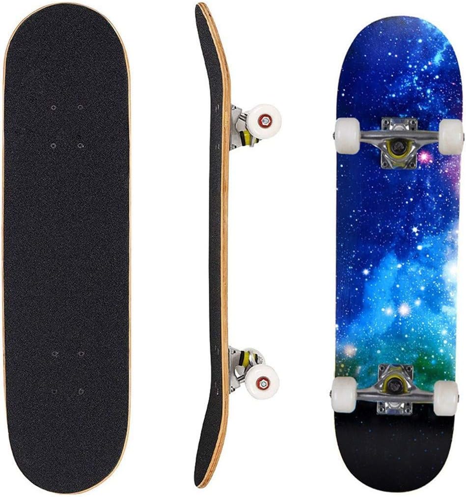 BSFHQS Skateboards for Beginners, 31"x8" Complete Skateboard for Kids Teens
