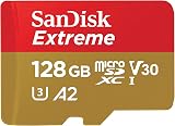 SanDisk 128GB Extreme microSDXC card +SD adapter U3 V30 A2 190 MB/s