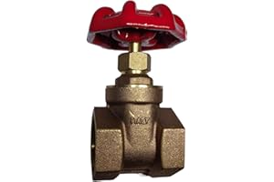 GUXGUY 4” Brass Gate Valve DN100, NPT Brass Female Threaded Rotary Globe Valve for Water Pipes, Fuel Water Gas Flow Control, Air Switches, Water Meter Front Switches and Air Compressors, etc
