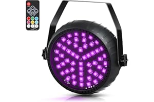 Telbum Rechargeable Strobe Lights for Parties Wireless LED Halloween Strobe Light Battery Powered, Remote Control & Sound Activated RGB DJ Strobe Light for Party Room DJ Stage Dance Wedding (1Pack)