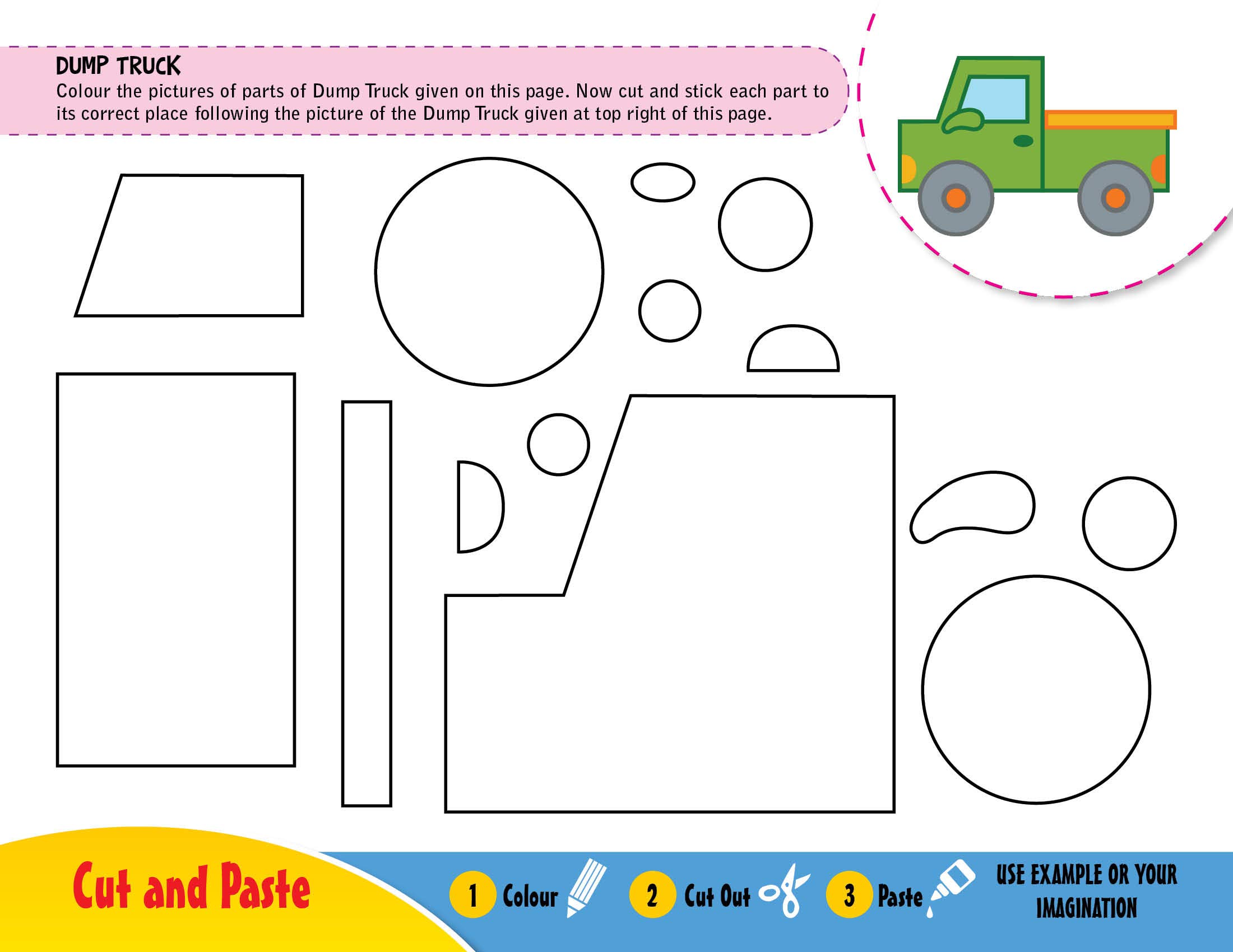 Colour Cut And Paste Transport Dreamland Publications 9789386671004 Amazon Com Books