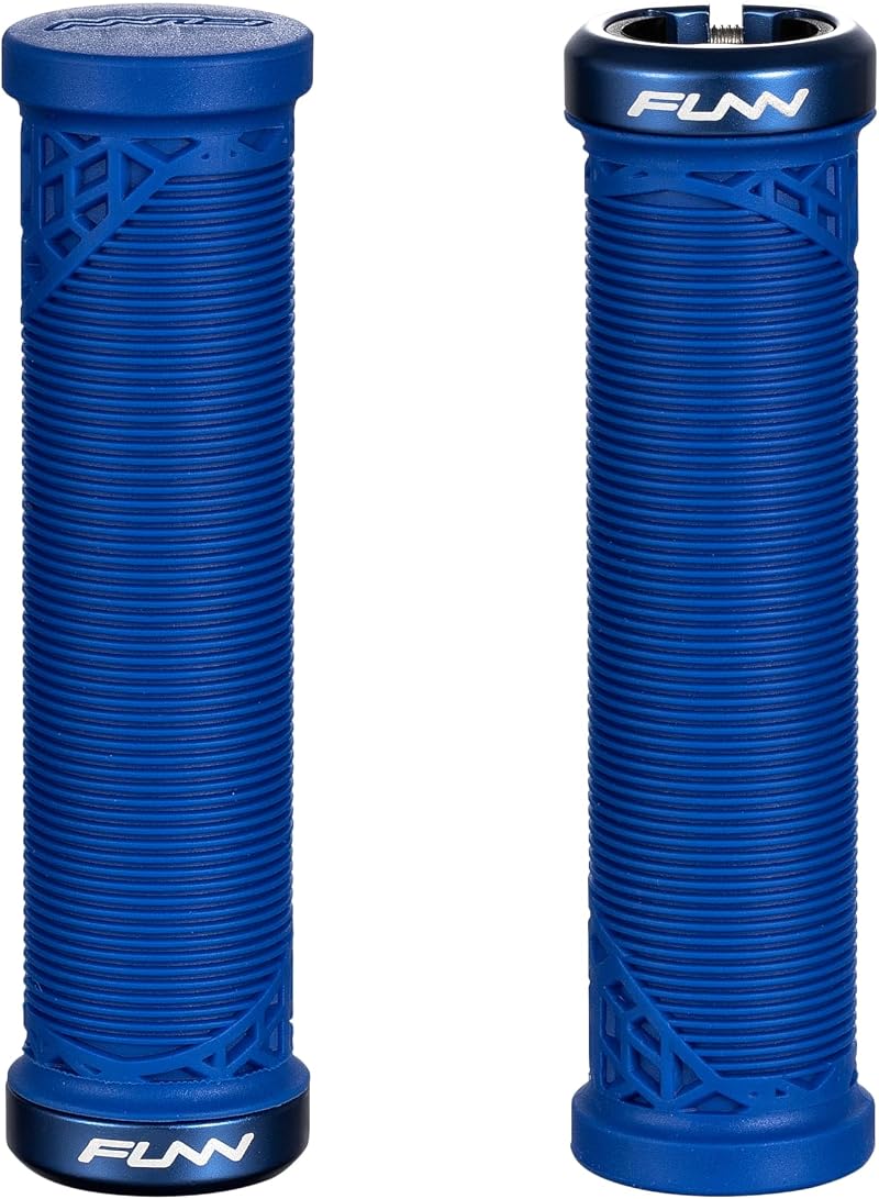 Funn Hilt JR Mountain Bike Grips 19mm Lock On Blue 115mm Youth