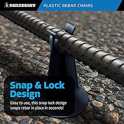 Sandbaggy Rebar Plastic Chair | Fits Rebar #3 to #5