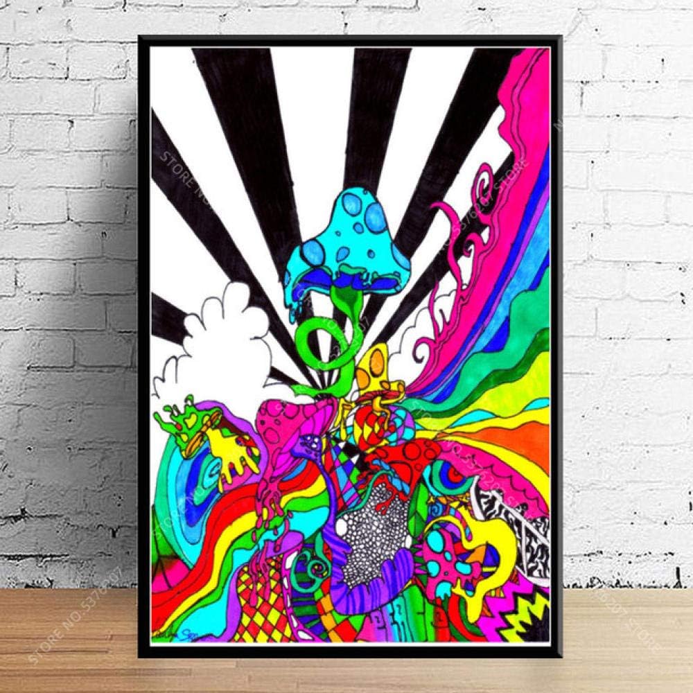 Cartel De Lienzo Seta Psicodélica, Arte De La Pared Pintura Imágenes