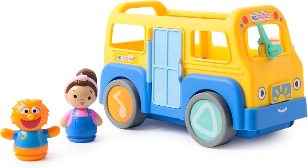 Ms. Rachel My First Learning Bus with 2 Figures – Educational Toddler Toy