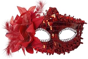 MYMENU Masquerade Mask for Women Couple Masquerade Mask for Men Shiny Venetian Mask Halloween Mask for Party Prom