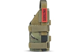 OneTigris Gun Holster Right Handed Nylon Pistol Holster for Most Compact Medium Full Size Pistol 1911 Glock17/19/20/21/45 M&P