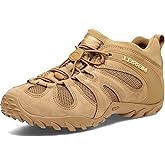 Merrell Men's Chameleon 8 Stretch Tactical Work Shoes, Waterproof Nubuck & Mesh Upper Ultra-Lightweight Hiking Combat Boots