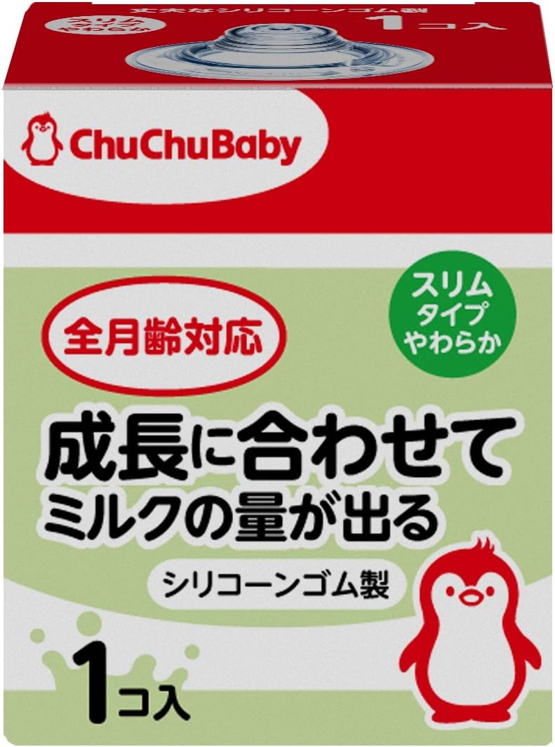 ChuChu Baby Soft Type Silicone Rubber Teat 1P