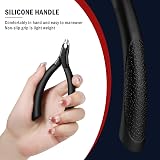 FVION Cuticle Trimmer Professional Nippers with Rubber Handle Dark 5mm view 4