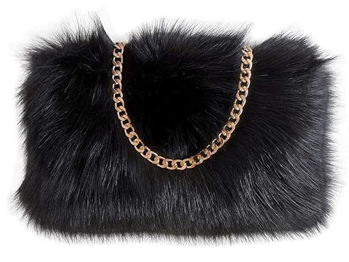 Amazon.com: FHQHTH Bolso de piel sintética Fuzzy Bolsas de ...