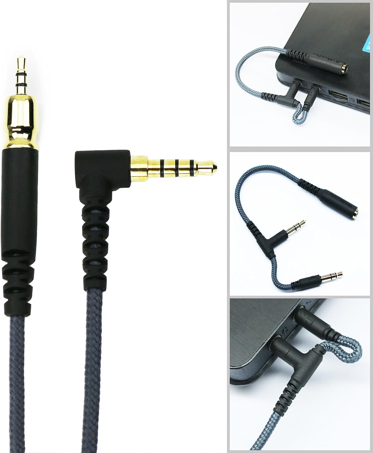 Replacement Audio Cable Compatible with Sennheiser Game ONE, Game Zero, PC 373D, GSP 350, GSP 500, GSP 600 Gaming Headsets 2m/6.6ft - Image 4