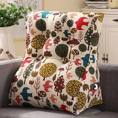 Linge De Lit Et Oreillers Oreillers Vercart Coussin De Lecture Oreiller Confortable Ergonomique Cale Nuque Triangulaire Du Chevet Tete De Lit Canape Chaise Banc Dehoussable Lombaires Soutien Dos 45x55cm Genesis Gs Com