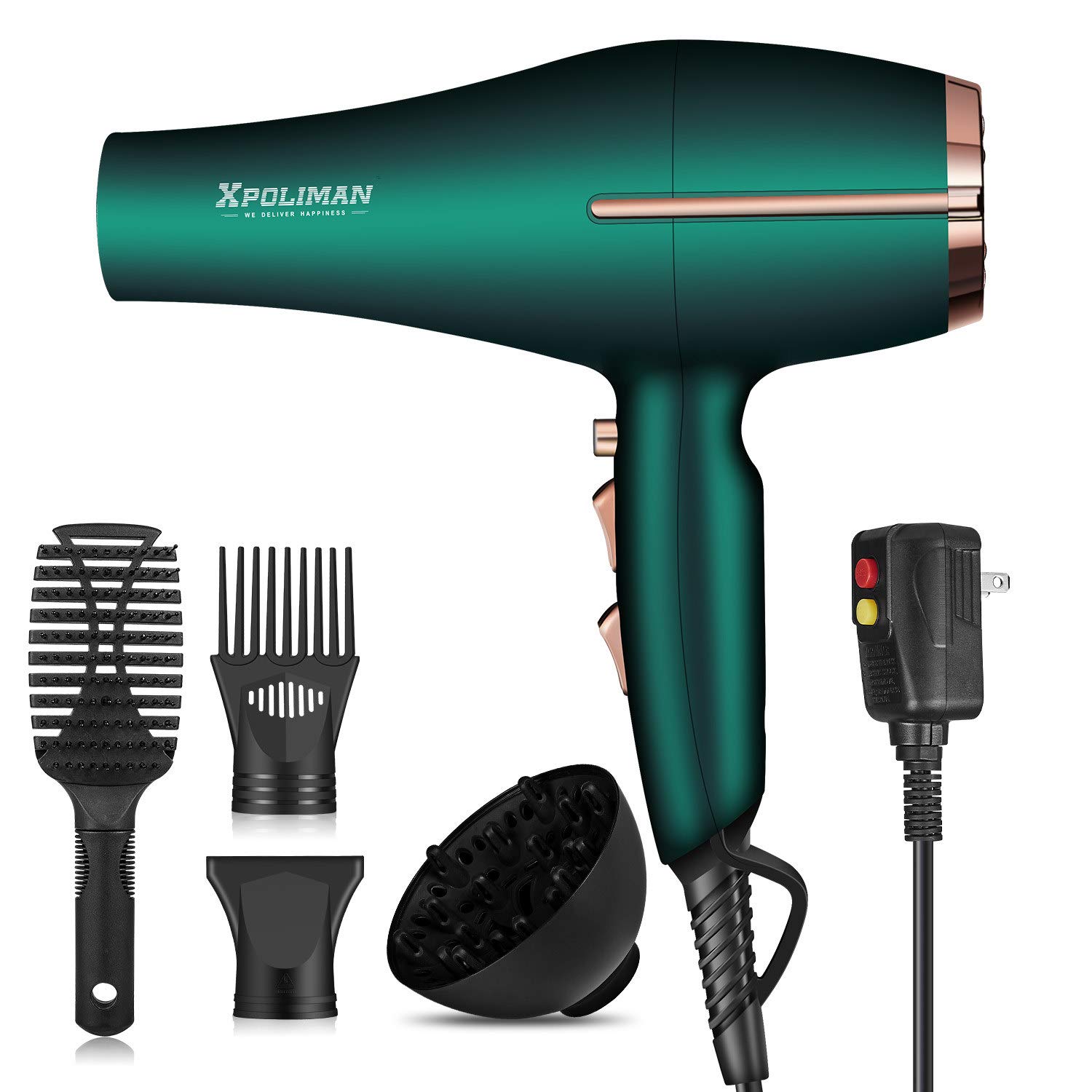 Pro Ionic Salon Hair Dryer,Xpoliman Hair Blow Dryer