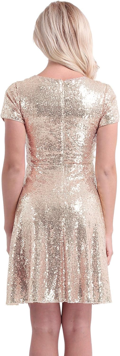 cocktail and party sequin dresses short