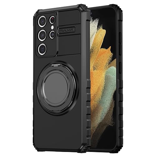 THMEIRA 360°Spin Magnetic Stand for Samsung Galaxy S21 Ultra Case