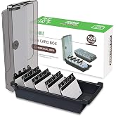 MyLifeUNIT Business Card Holder, 2.2" x 3.5" Index Card Organizer with Dividers and Index Tabs, Capacity: 500 Cards