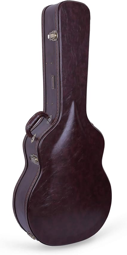 Jumbo Acoustic Guitar Hard Case - Amazon Com Crossrock Deluxe Wood Hard Case For Acoustic Super Jumbo Guitar Vintage Brown Crw600sbbr Musical Instruments