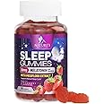 Sleep Gummy 8mg Melatonin - Extra Strength Sleep Support with 20mg Passiflora, Natural Sleeping Gummies for Adults, Vegan & Non-GMO, Melatonin Supplement for Restful Sleep Women & Men - 60 Gummies
