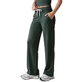 ODODOS Women's High-Rise Wide Leg Pants, Ultra Soft odSTRATUM Tech Pants | Drawstring Wide Waistband, Casual Relaxed Pants with Pockets, Relaxed Fit
