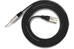 Hosa HXS-015 Pro Cable 1/4-Inch TRS - XLR3F 15 Feet