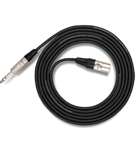 Câble Audio Hosa HSS-005 PRO TRS - Noir, Pour Connexions Professionnelles