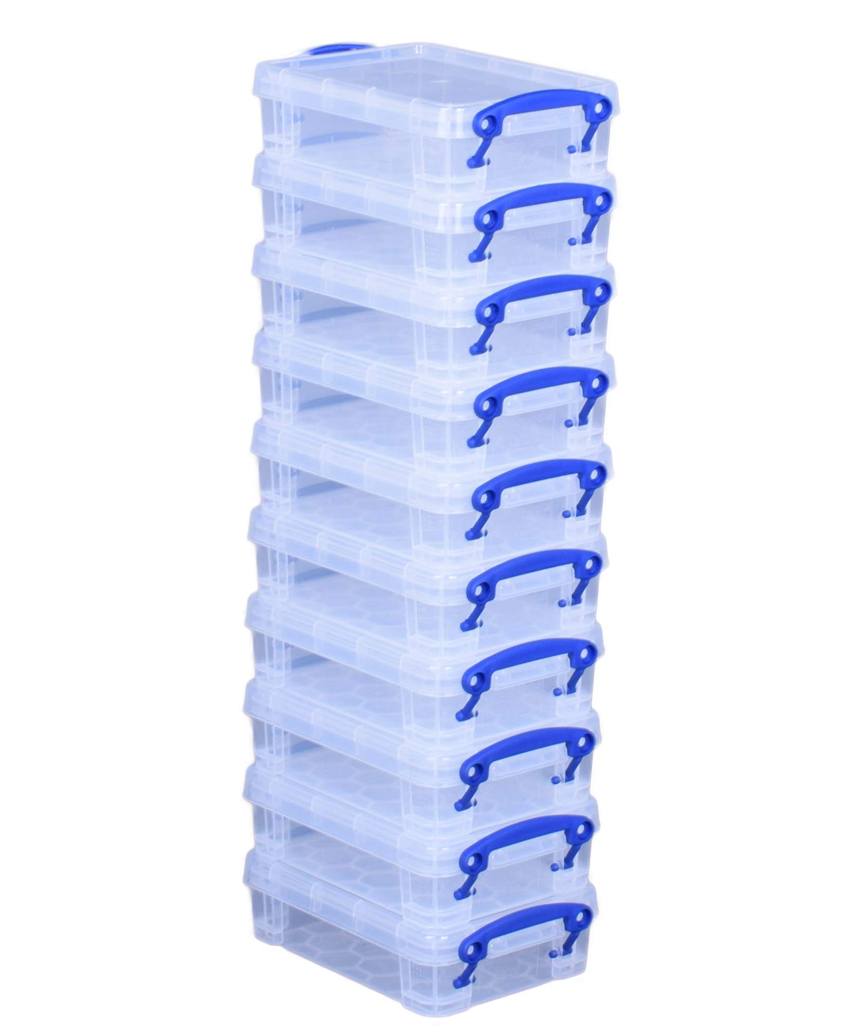 Really Useful Plastic Storage Box 0.35 Litre Clear (Pack of 10)
