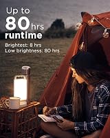 Lepwings Solar Camping Lantern 6000mAh USB-C Rechargeable 80H IPX4 Dim, 1 Pack view 5
