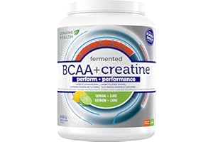 Genuine Health Fermented BCAA's + Creatine & L-Glutamine - Improves Strength, Power and Performance, Increases Lean Muscle Ma