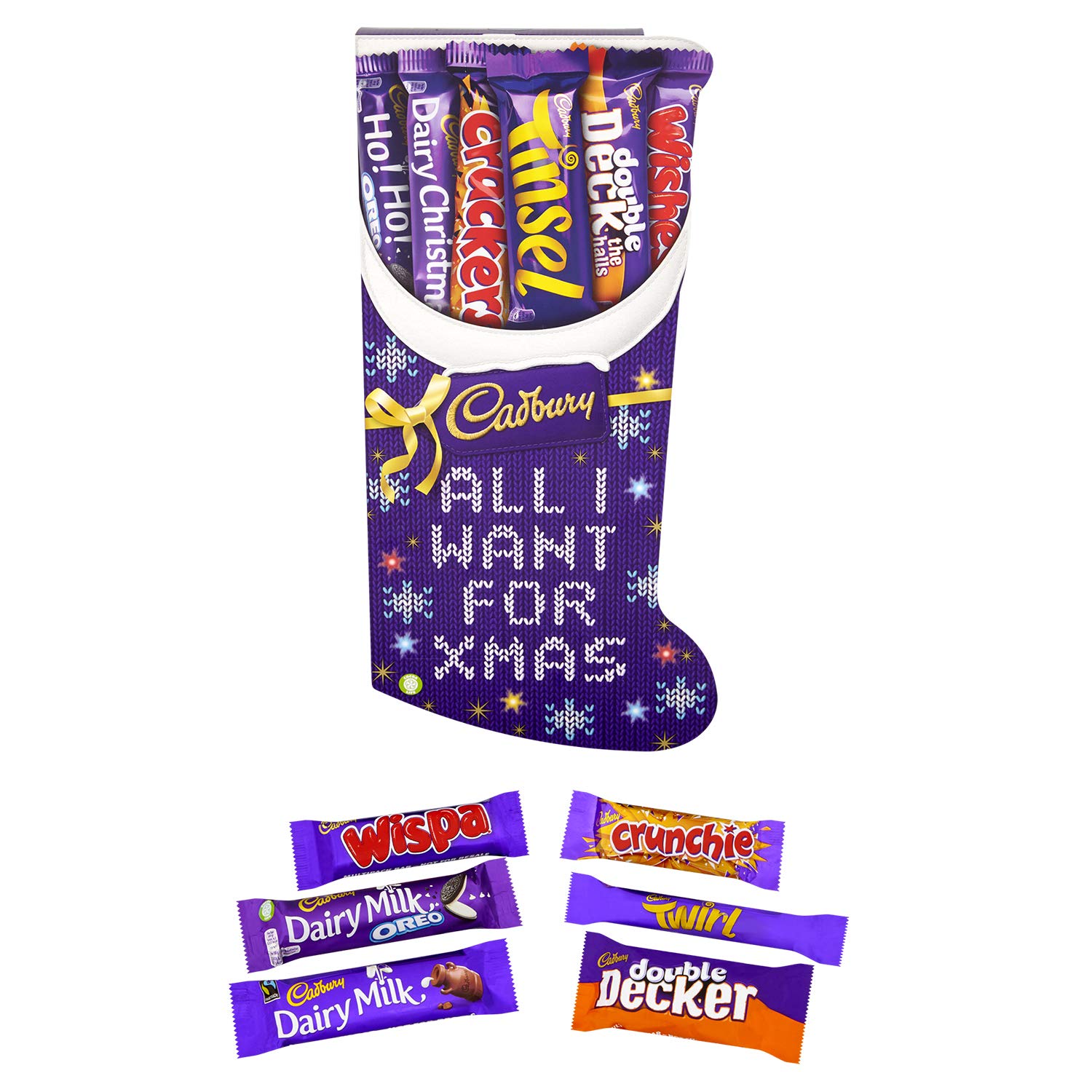 Cadbury Medium Stocking Chocolate Selection Box, 194 g, Pack of 8 Buy