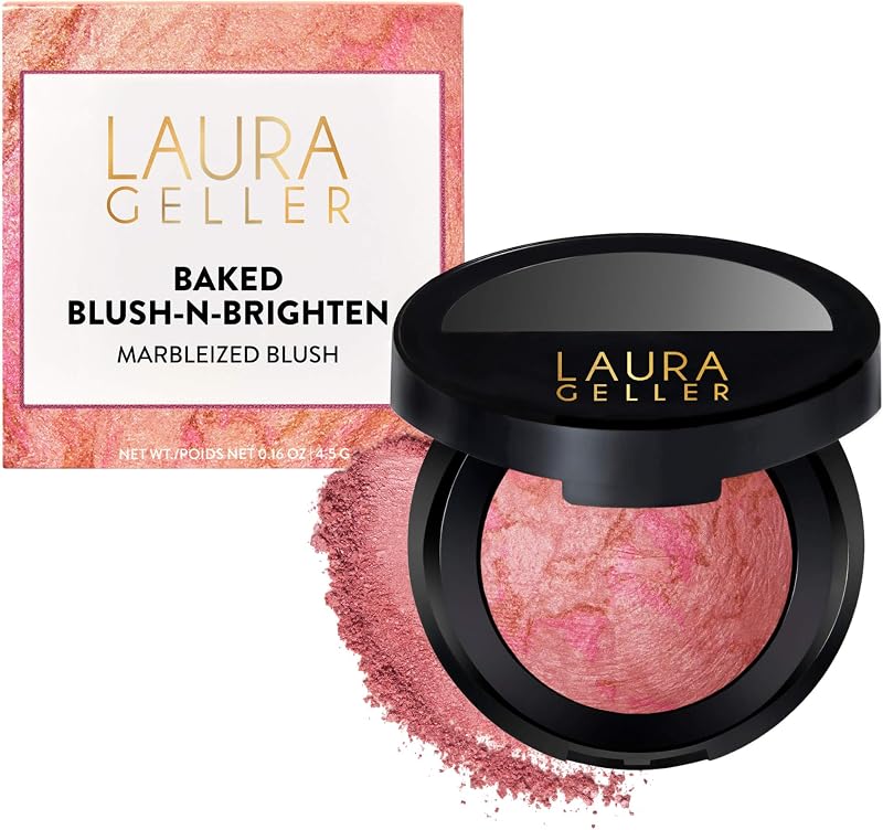 Laura Geller New York Baked Blush-n-Brighten Marbleized Blush Pink Buttercream