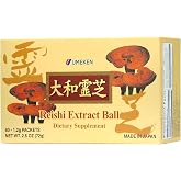 Umeken Reishi Mushroom Extract Balls, Concentrated, Japanese Reishi Mushroom Supplement with Beta Glucan, Concentrated in Ball Format, 2 Month Supply, 60 Packets, Pack of 1