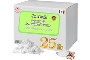 Arrowroot Powder – 25 lb Bulk | Gluten-Free Thickener for Baking, Cooking, Sauces & Restaurant Supply PURE & ORGANIC No Color