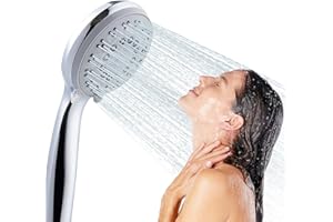 Aquadalus High Pressure Shower Head with Handheld - Shower Heads with Hand Held Spray - 5 Modes Shower Head with Hose - Anti-