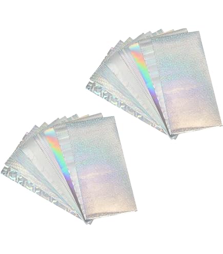 Tigofly 6 Pcs 3 Colors 10X21cm Holographic Adhesive Film Flash Artificial Fish Skin