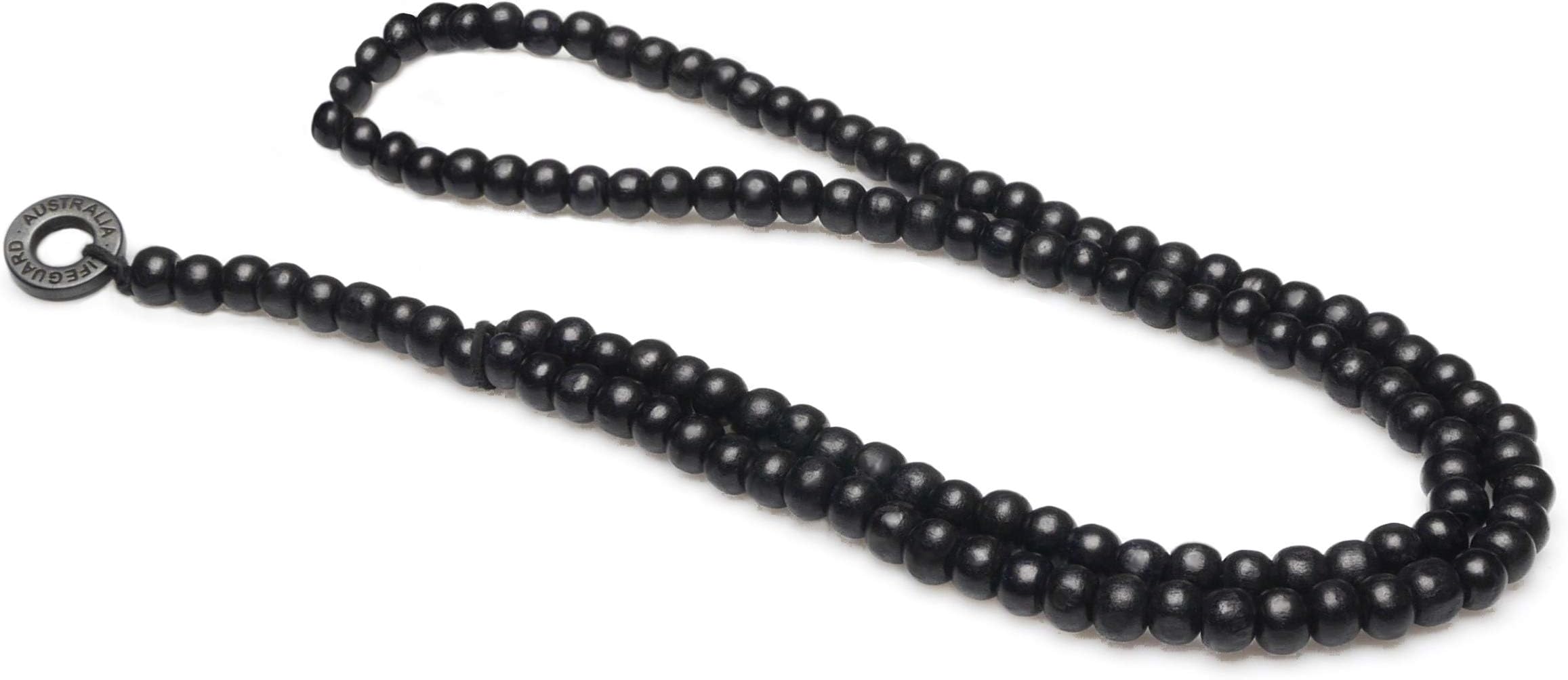 Local League Lifeguard Australia Mens Beaded Necklace Man Wooden Rosary Beads Chain String Pendant Clubbing Style